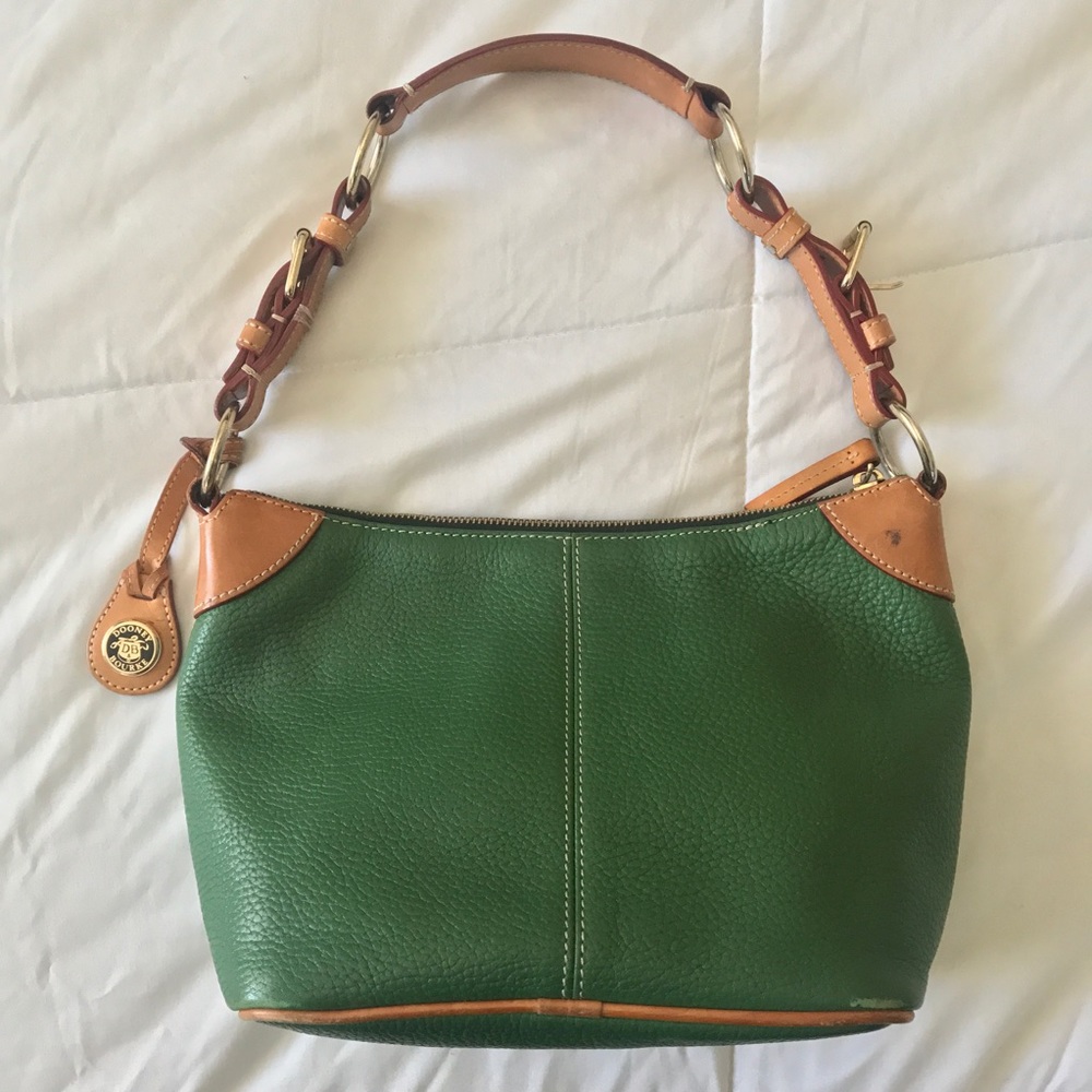 Rare Dooney & Bourke Pebble Green Leather Purse